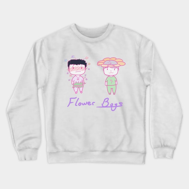 flower boys Crewneck Sweatshirt by kitispa